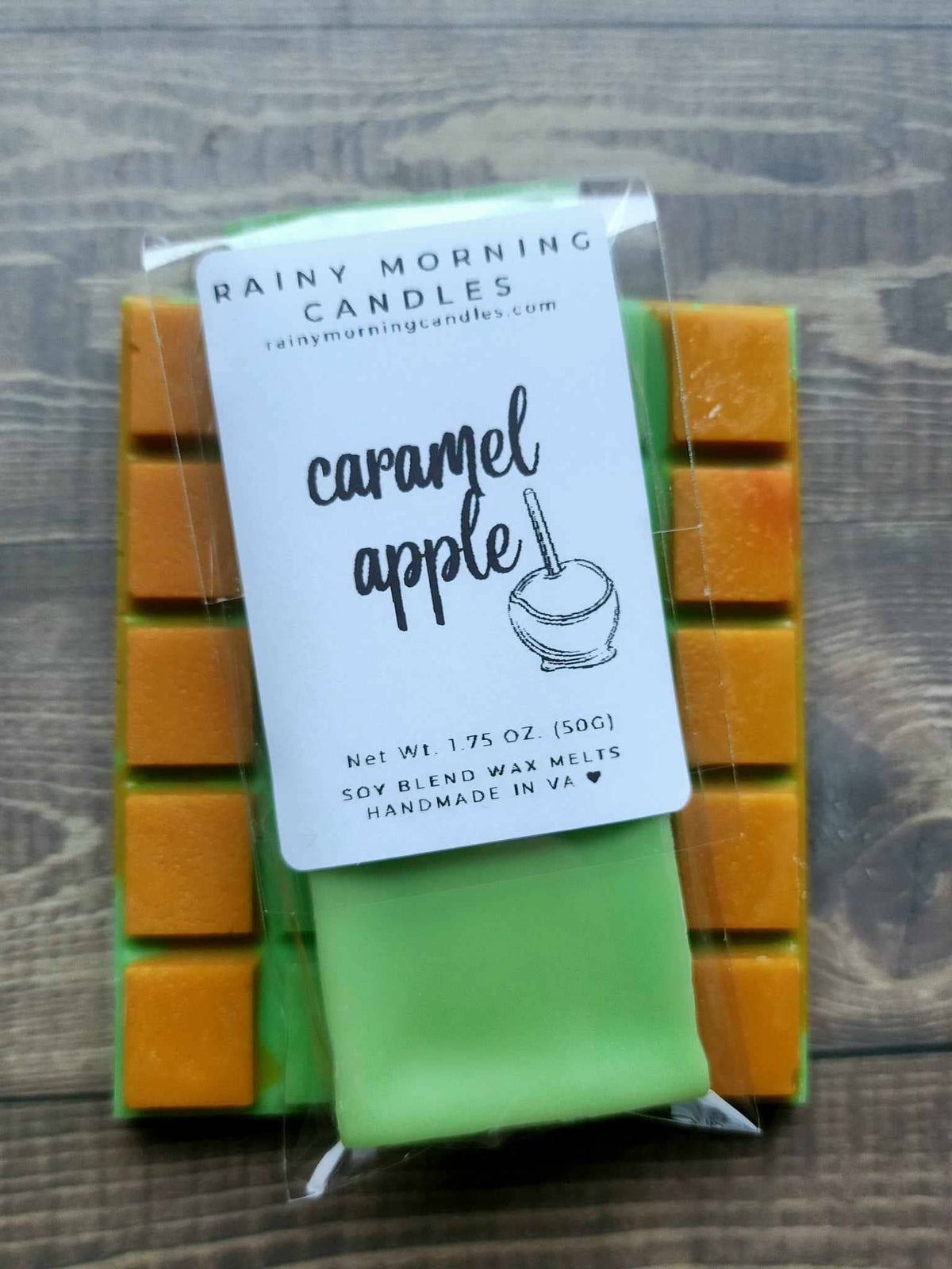 Caramel Apple soy wax melt snap bar — additional product photo.