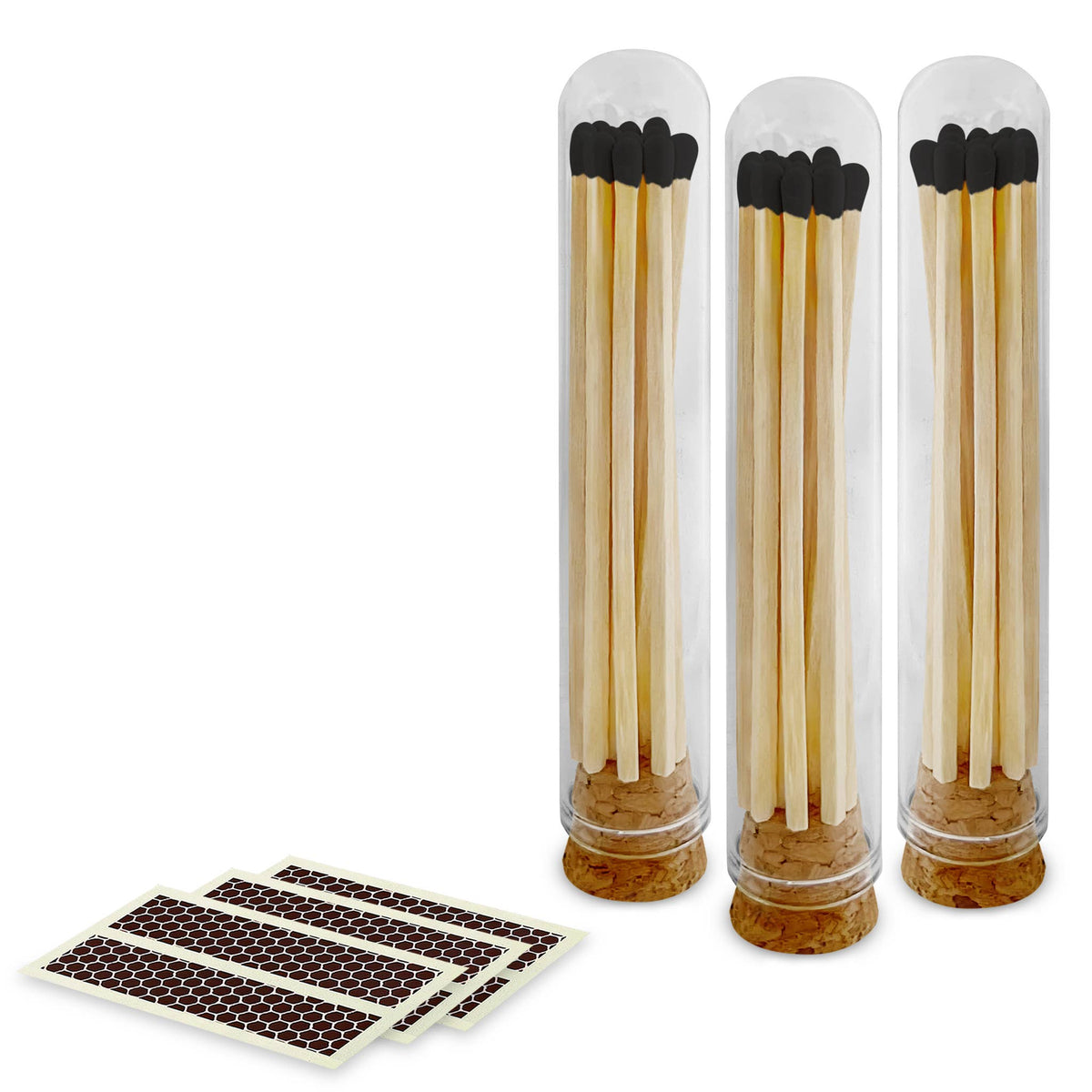 4" Matches + Mini Cloche – Trio Color Collection + Strikers