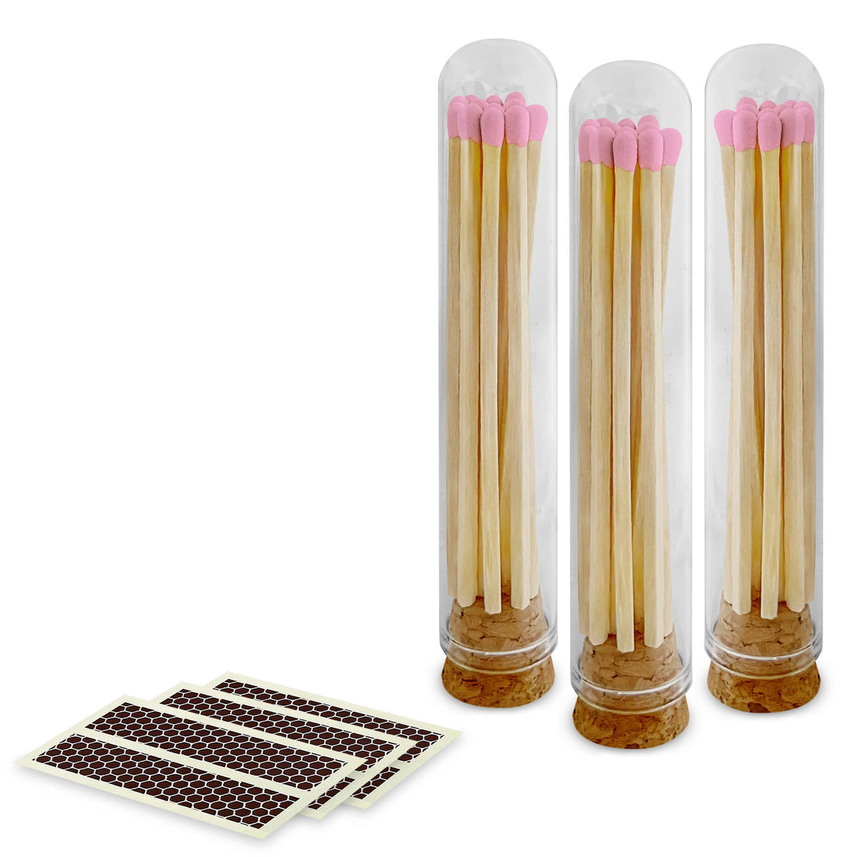 4" Matches + Mini Cloche – Trio Color Collection + Strikers