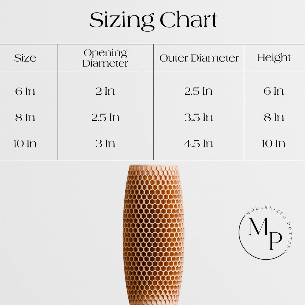 Modern Textured Vase | Honeycomb Collection