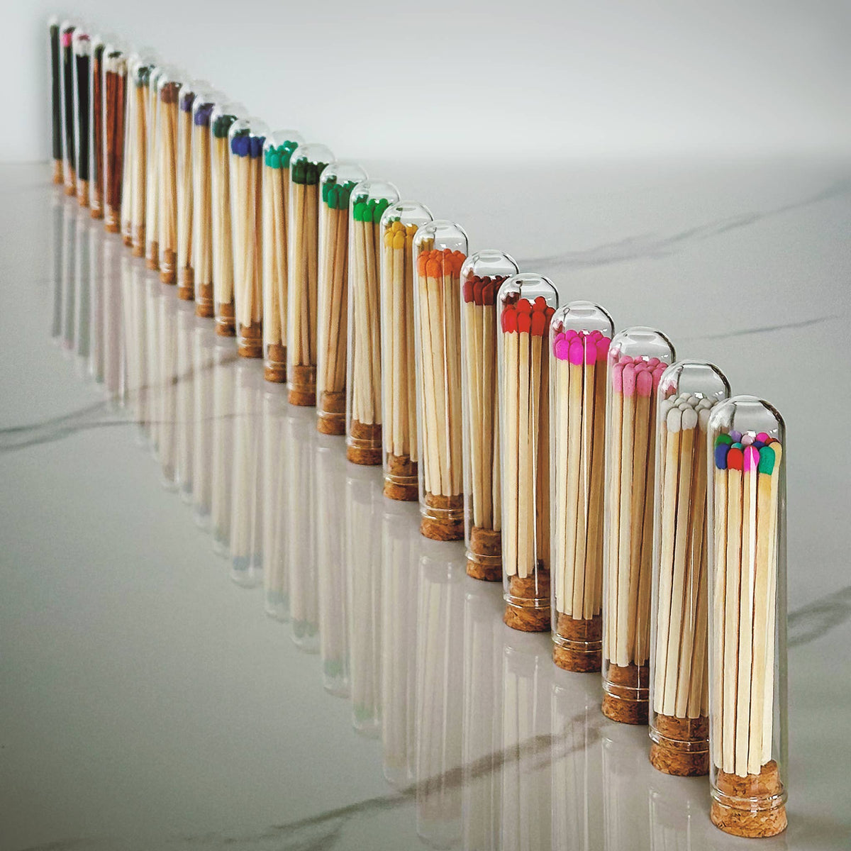 4" Matches + Mini Cloche – Trio Color Collection + Strikers