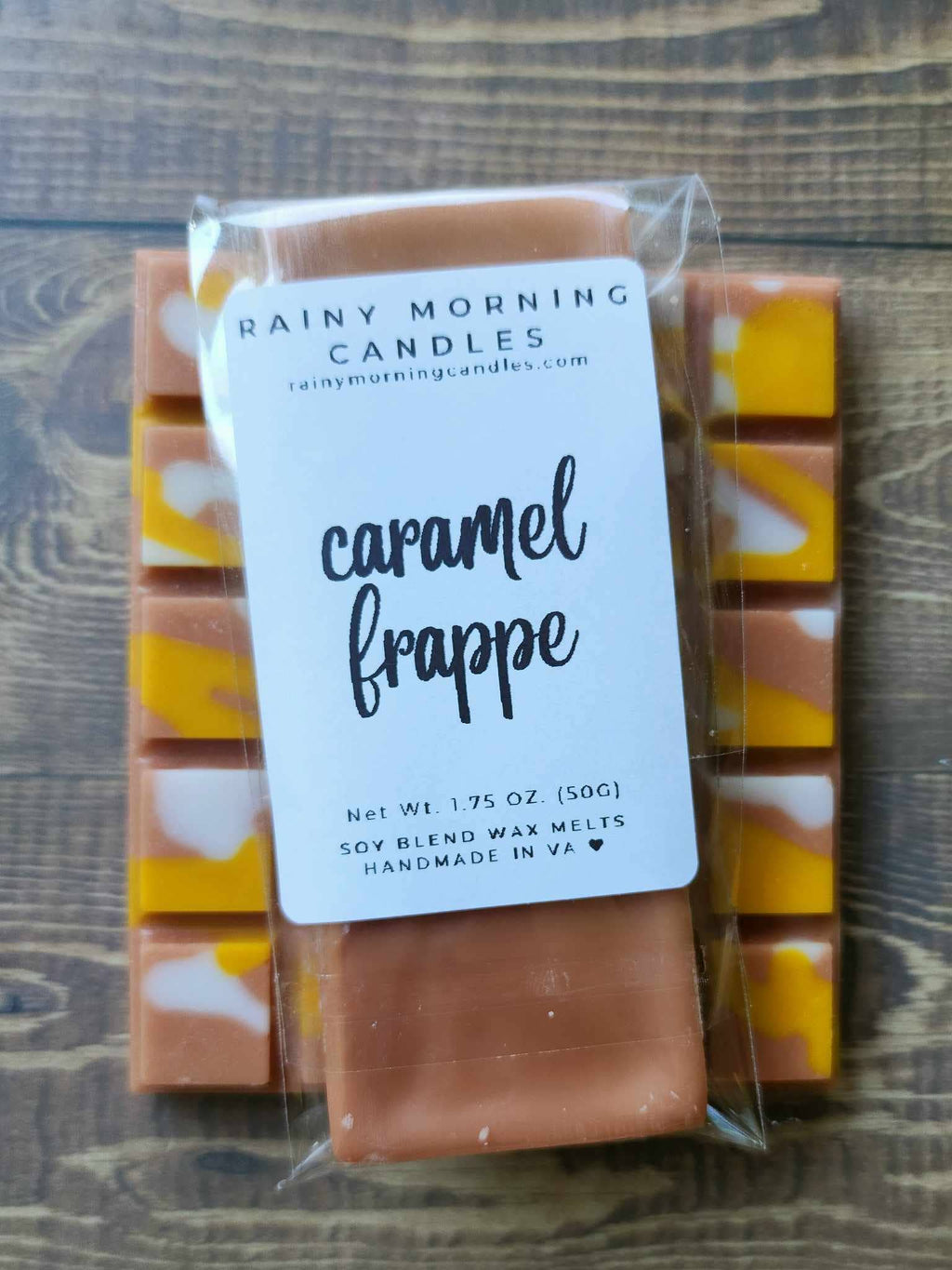 Caramel Frappe soy wax melt snap bar — additional product photo.