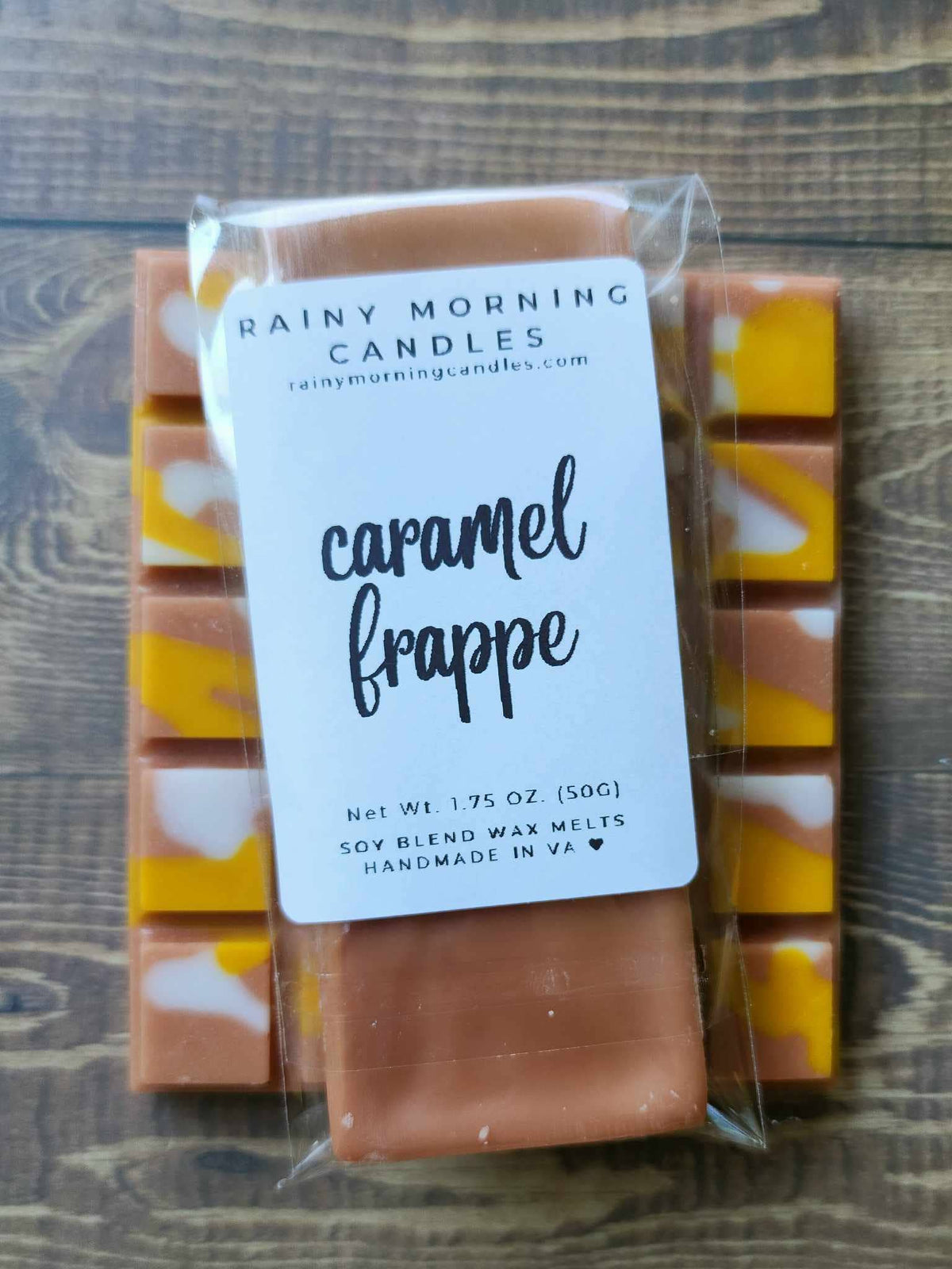 Caramel Frappe soy wax melt snap bar — additional product photo.