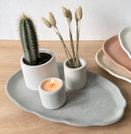 Decorative Stone Oval Tray - alternate view