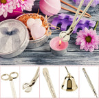 Candle Care Kit – Wick Trimmer, Snuffer & Dipper Set (Gold) - detail view
