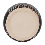 Decorative Vase - Black/Tan Ceramic Modern Tribal Arch, 6 in | SOMA HOME