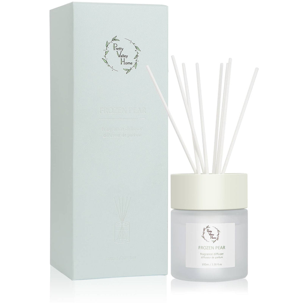 Frozen Pear Pastel Glass Reed Diffuser - 100ml - alternate view