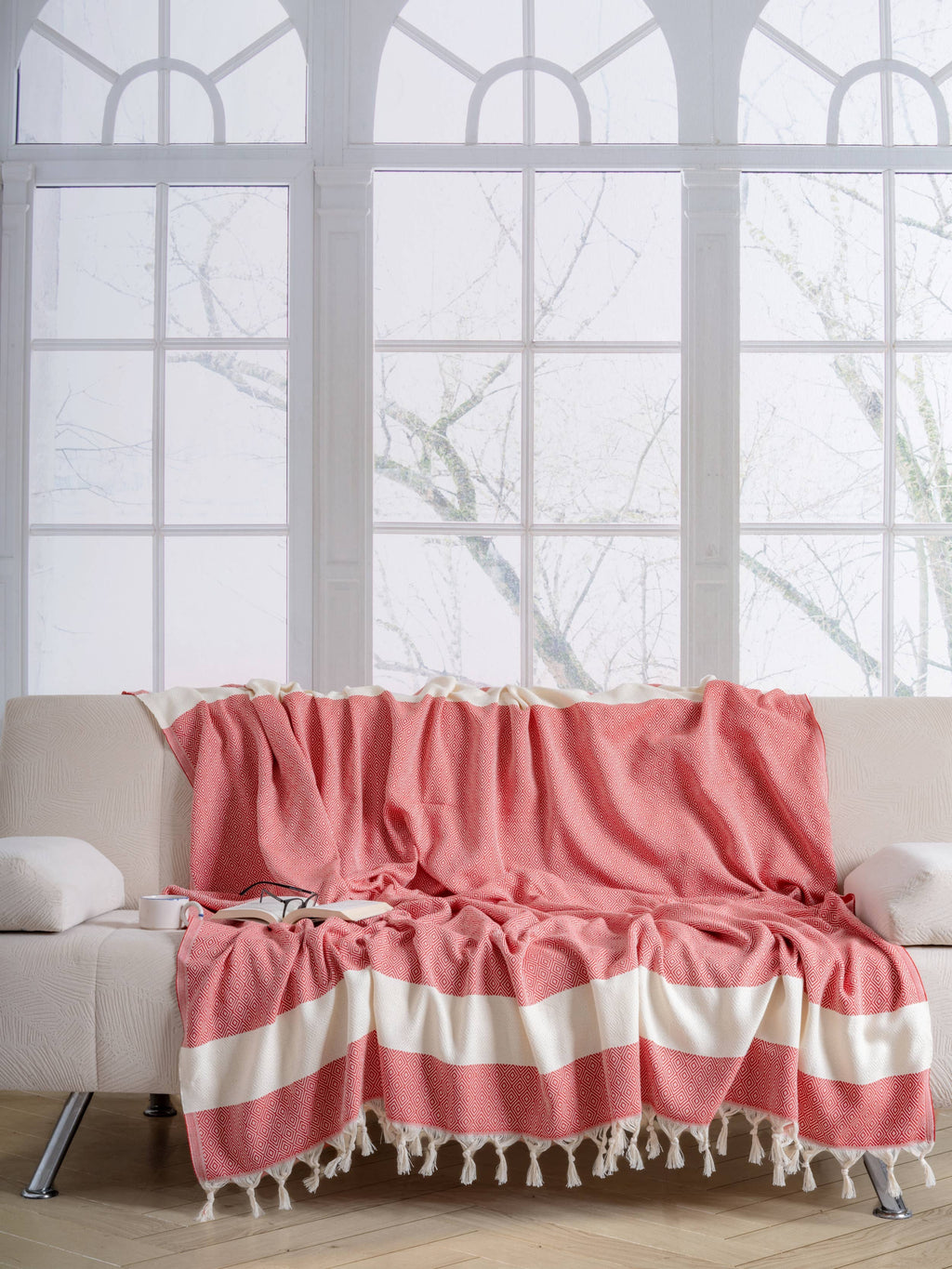 Throw Blanket |Turkish Cotton Blanket | Couch Throw