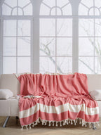 Throw Blanket |Turkish Cotton Blanket | Couch Throw