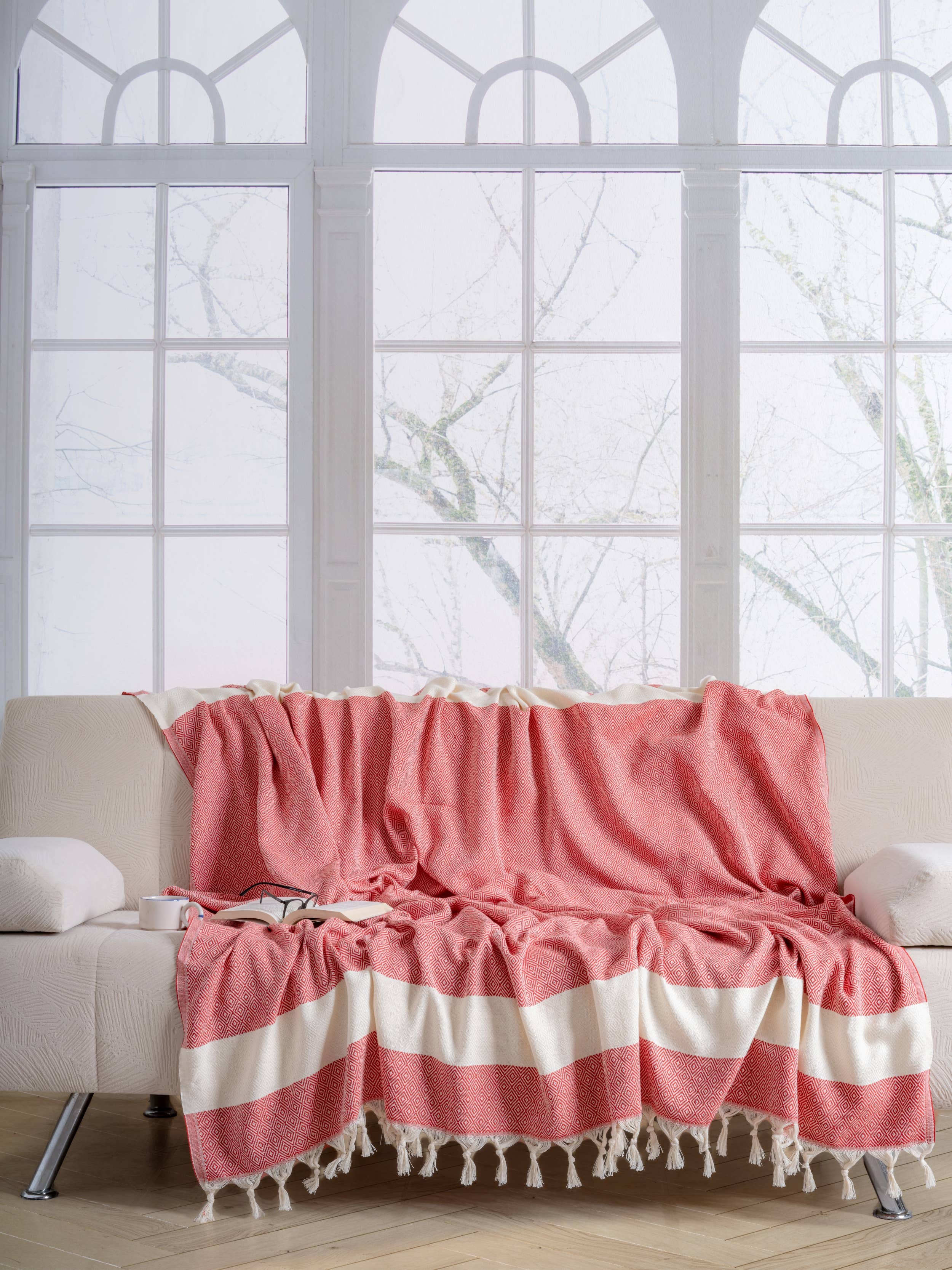 Throw Blanket |Turkish Cotton Blanket | Couch Throw