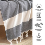 Throw Blanket |Turkish Cotton Blanket | Couch Throw