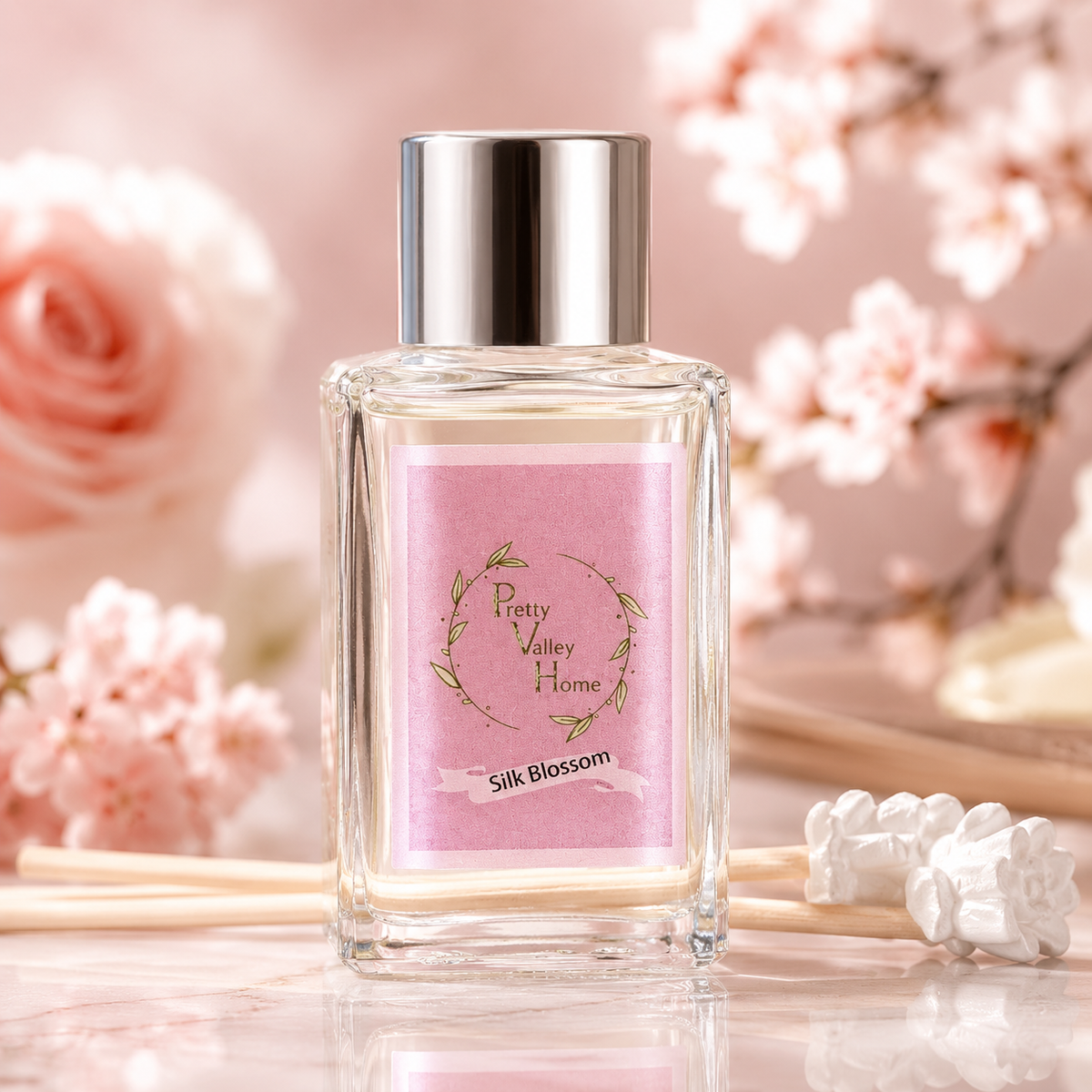Mini Flower Reed Diffuser - 30 ml - detail view
