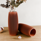 Modern Textured Vase | Honeycomb Collection