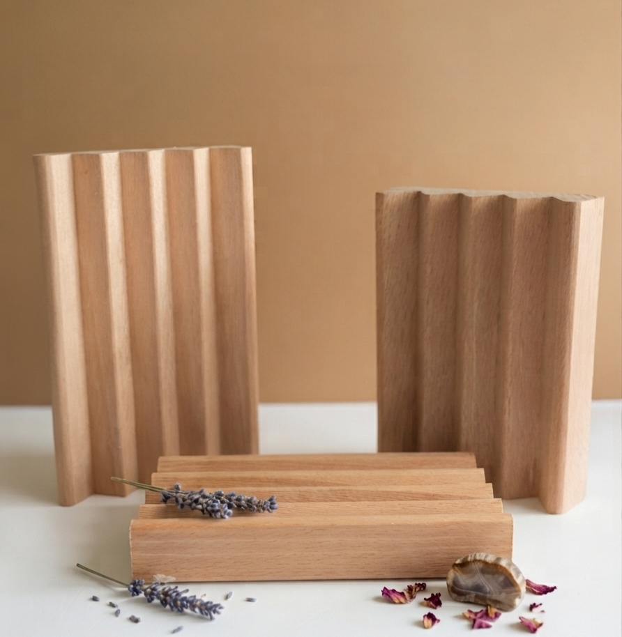 BeechWood Zigzag Soap Dish