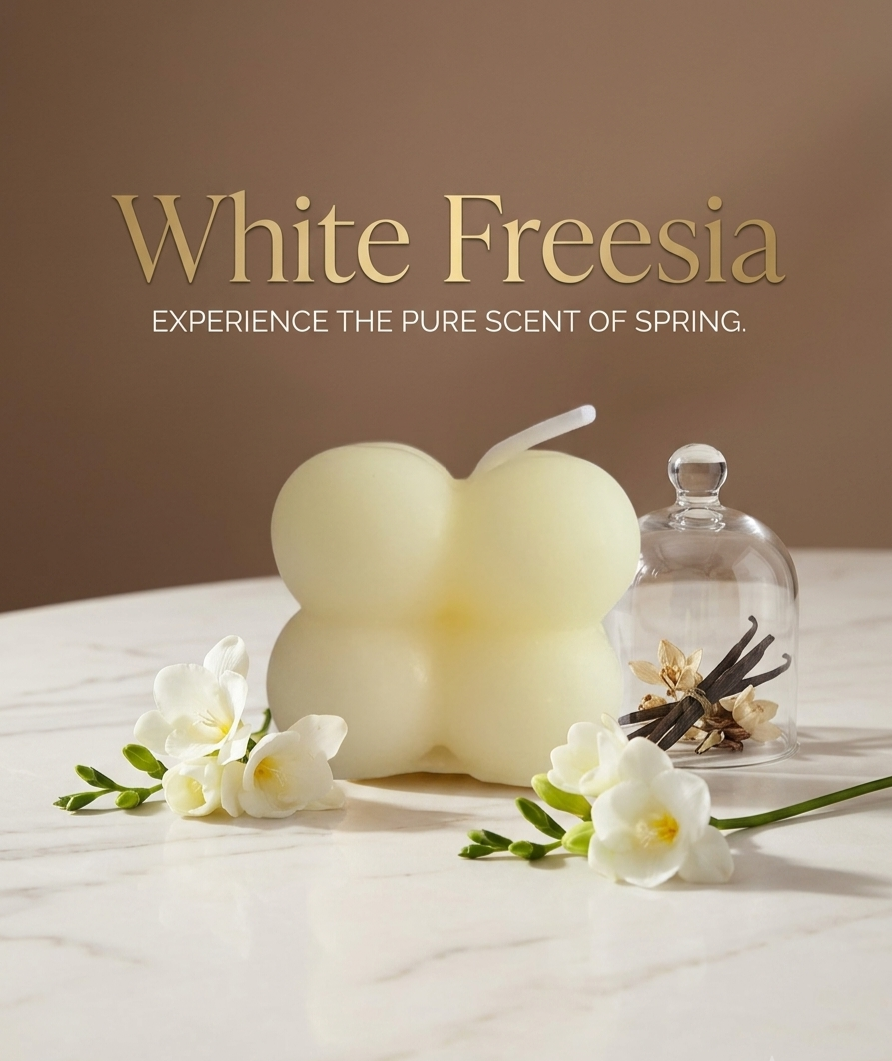 Aesthetic Geometric Bubble Soy Candle | SOMA HOME
