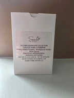 Soma Home Decor autumn scented wooden wick candle packaged in luxury white gift box