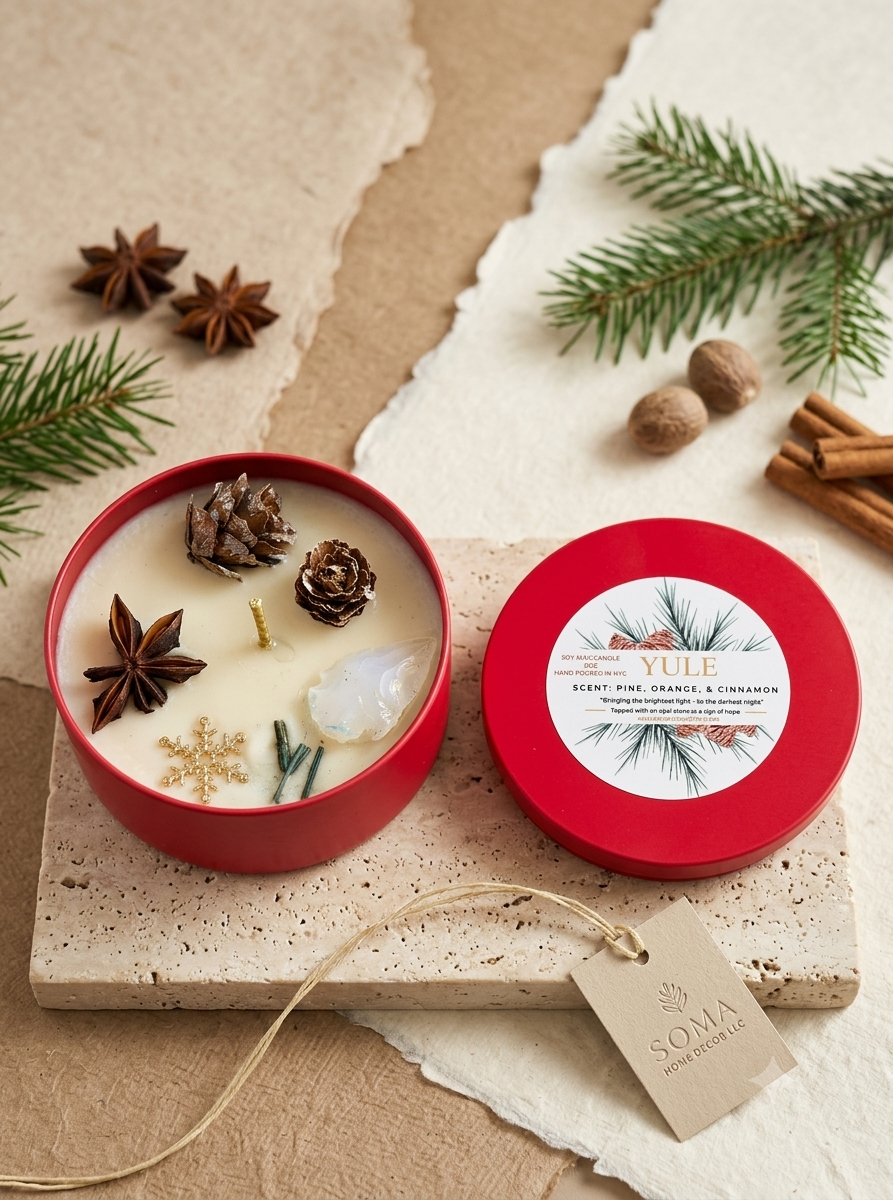 Yule, Soy Candle