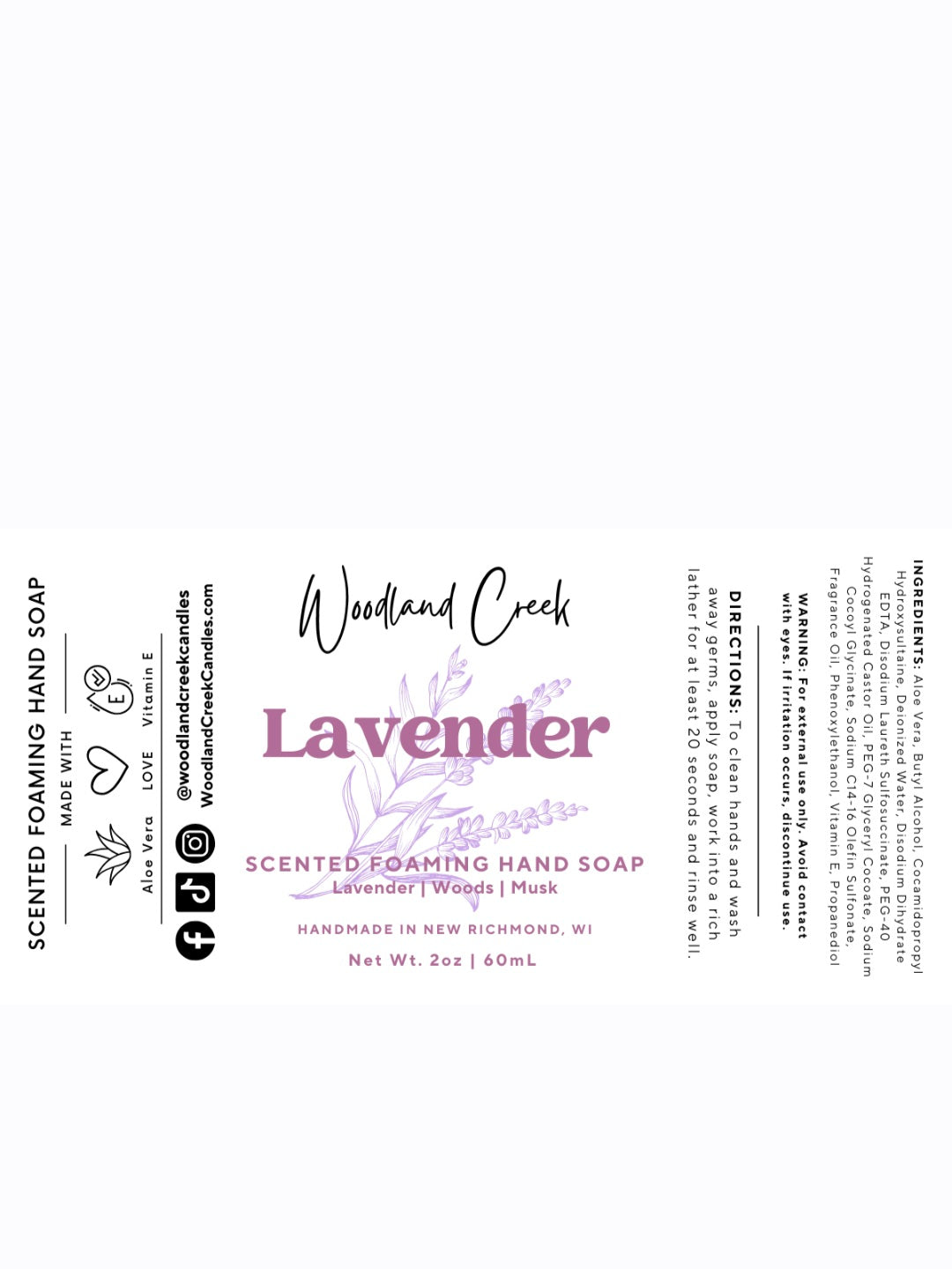 Scented foaming hand soap