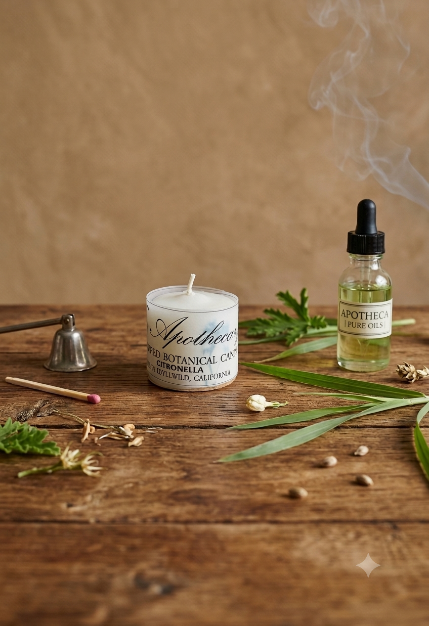 Hand-Dipped Wildflower Citronella Votive