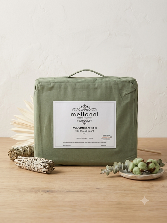 100% Cotton Sheet Set, 400 Thread Count