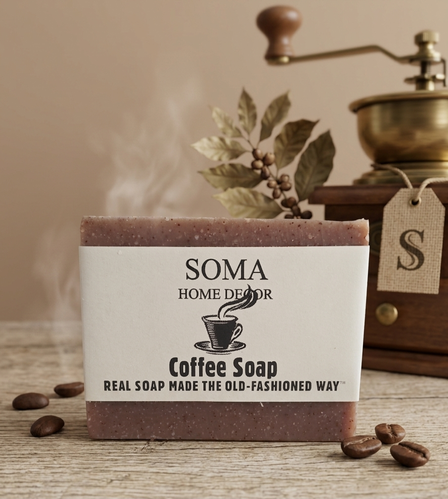 Coffee Artisan Bar Soap – Exfoliating & Energizing