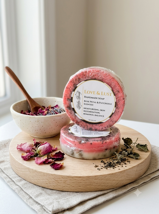Love & Lust Ritual Soap – Rose & Patchouli