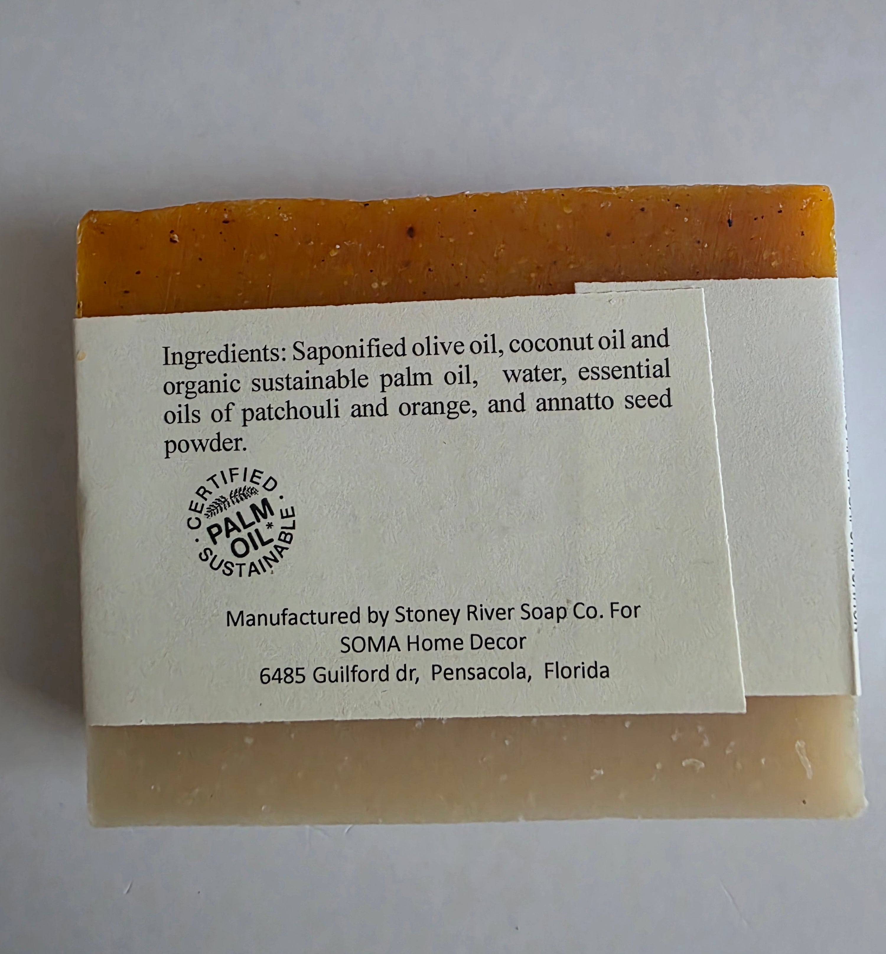 Patchouli Orange Artisan Bar Soap – Balancing & Refreshing