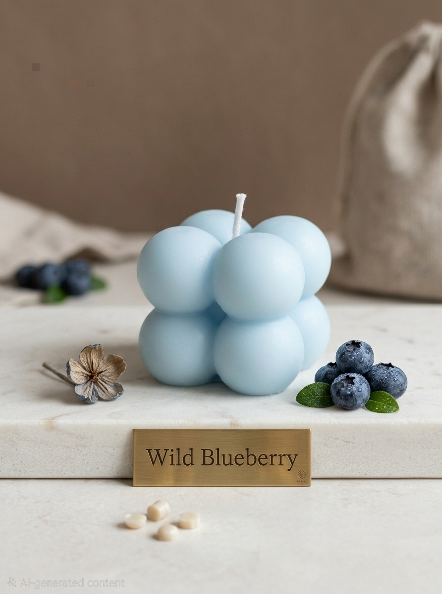 Aesthetic Geometric Bubble Soy Candle | SOMA HOME