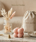 Pink bubble cue candle Botanical Garden scent 